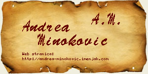 Andrea Minoković vizit kartica